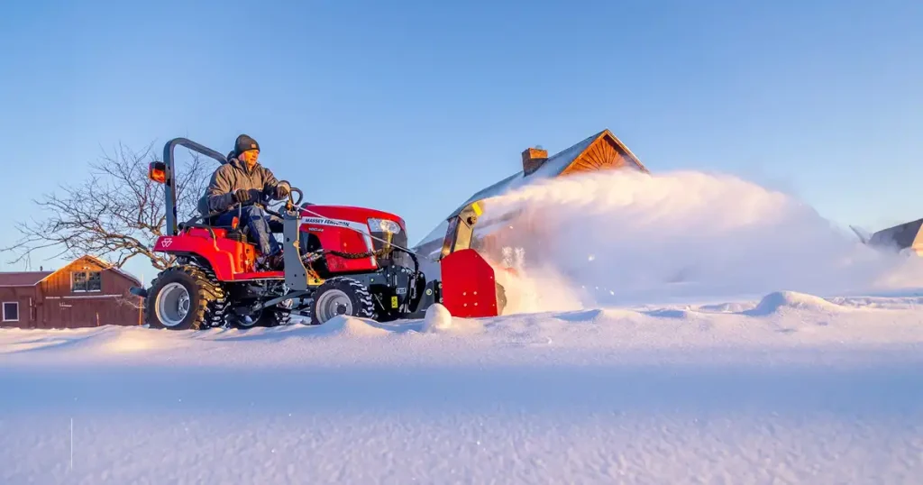 How Can a Snow Blower Attachment Improve Winter Farm Maintenance